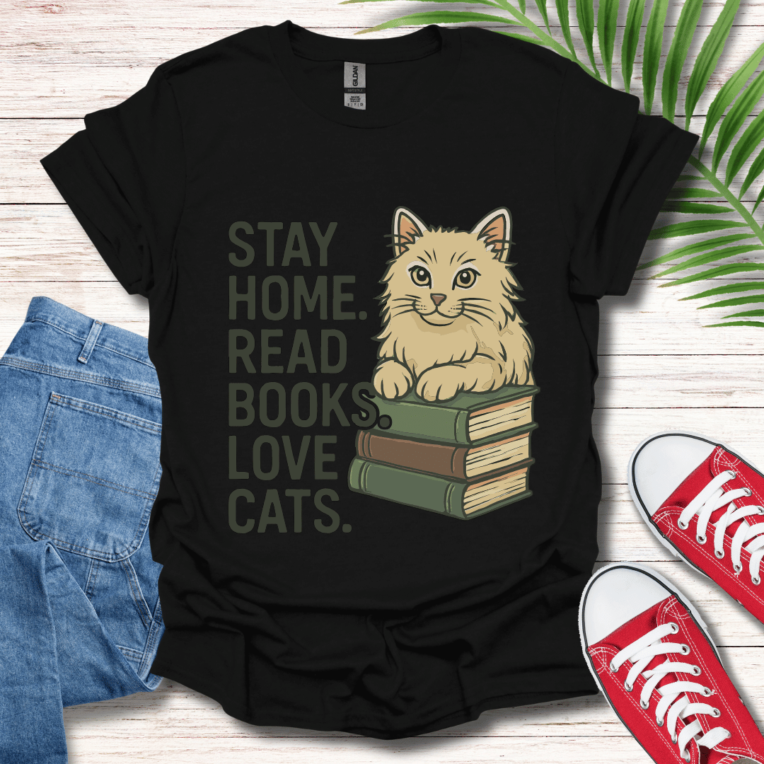 Stay Home Read Books T-Shirt