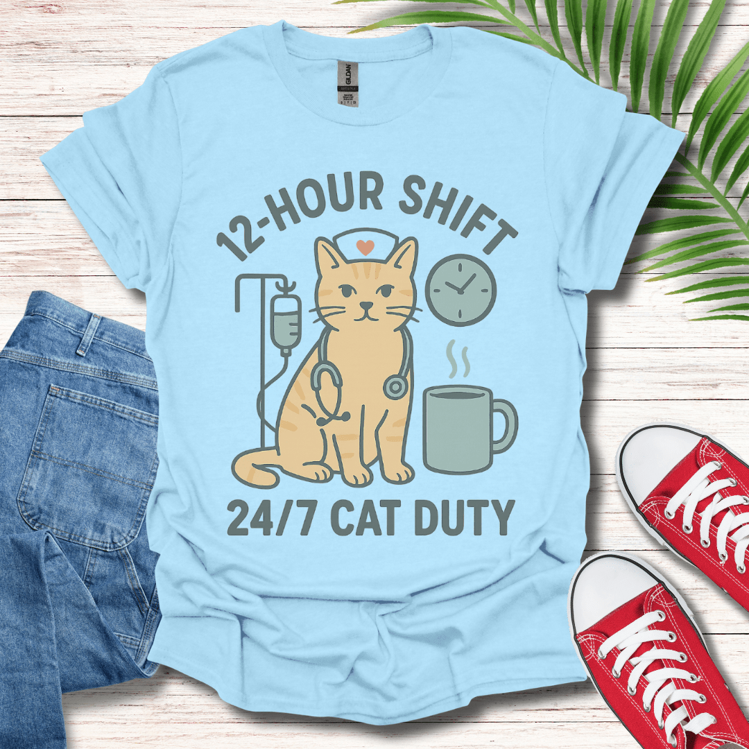 24/7 Cat Duty T-Shirt