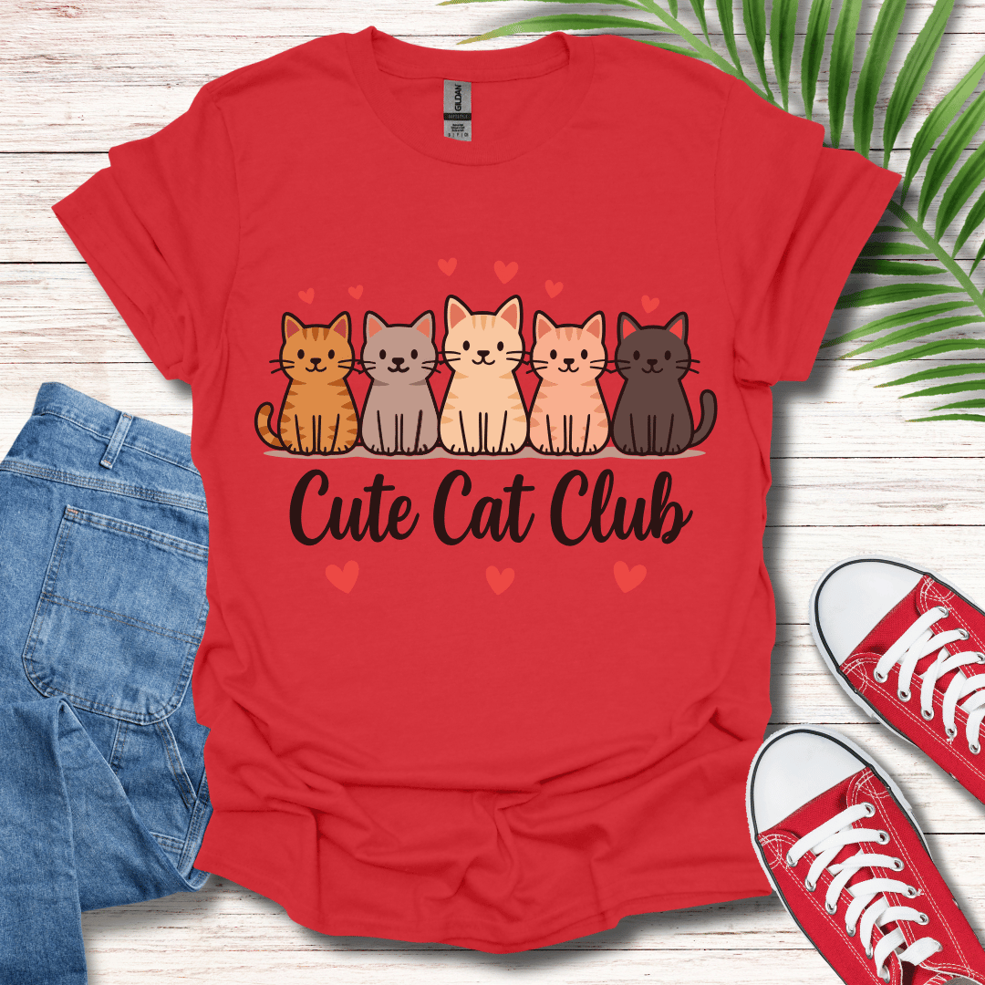 Cute Cat Club T-Shirt