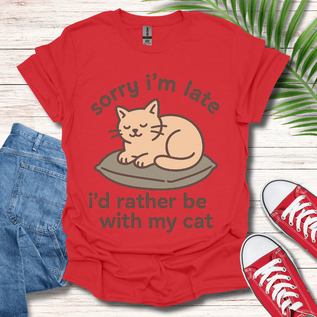 I’d Rather Be With My Cat T-Shirt