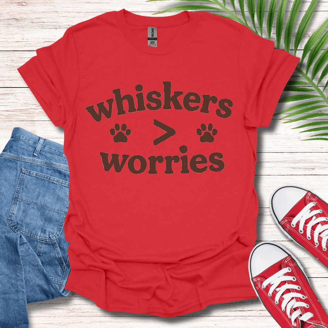 Whiskers Over Worries T-Shirt