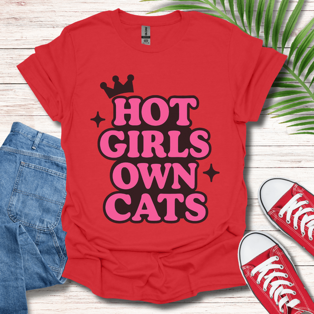 Hot Girls Own Cats T-Shirt
