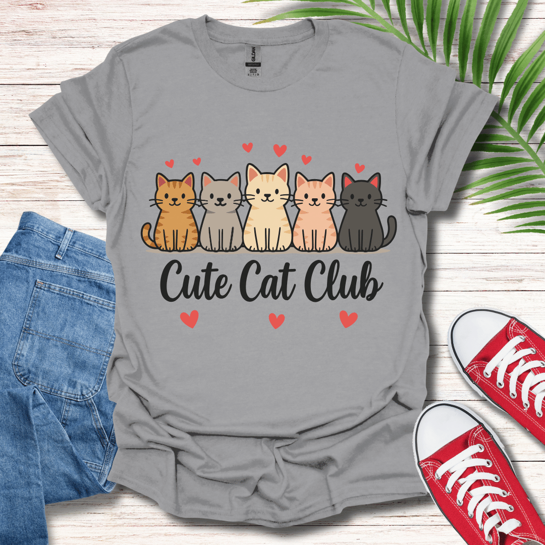 Cute Cat Club T-Shirt