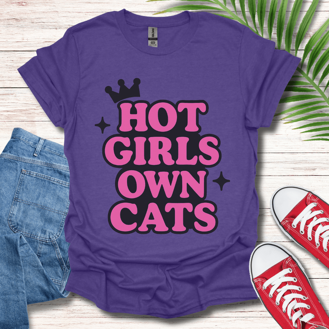 Hot Girls Own Cats T-Shirt