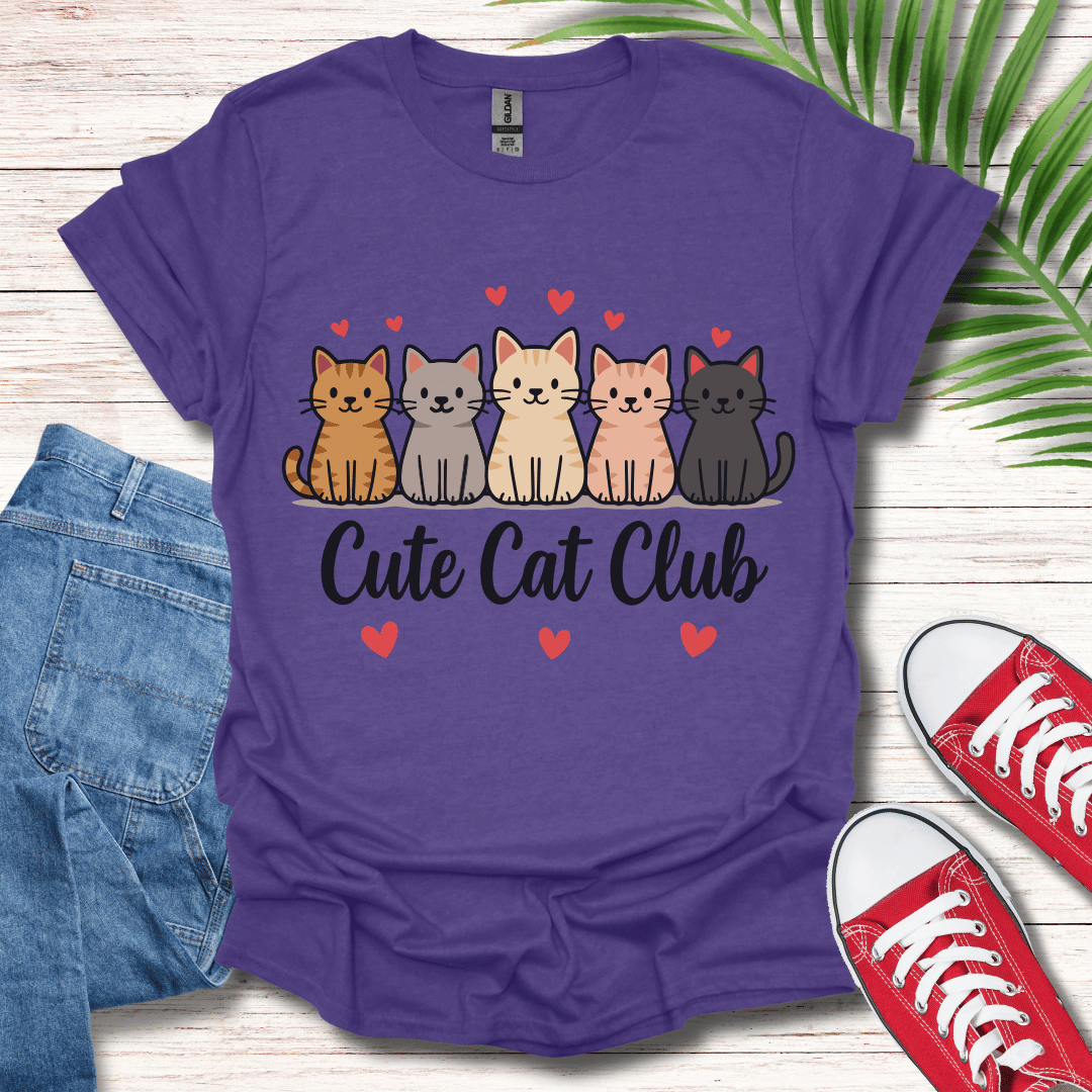Cute Cat Club T-Shirt