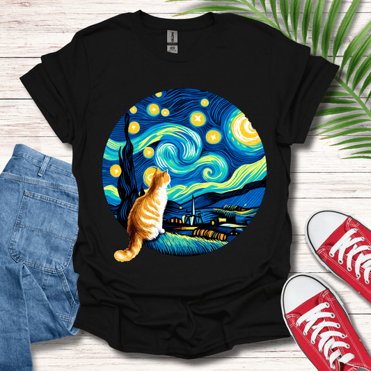 Purrfect Starry Night T-Shirt