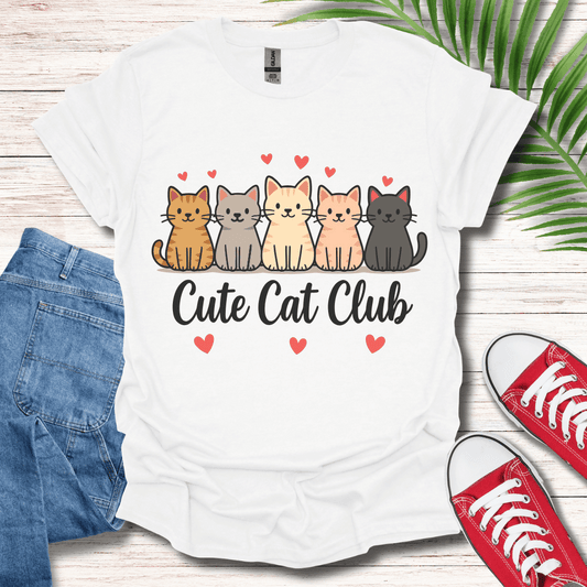 Cute Cat Club T-Shirt