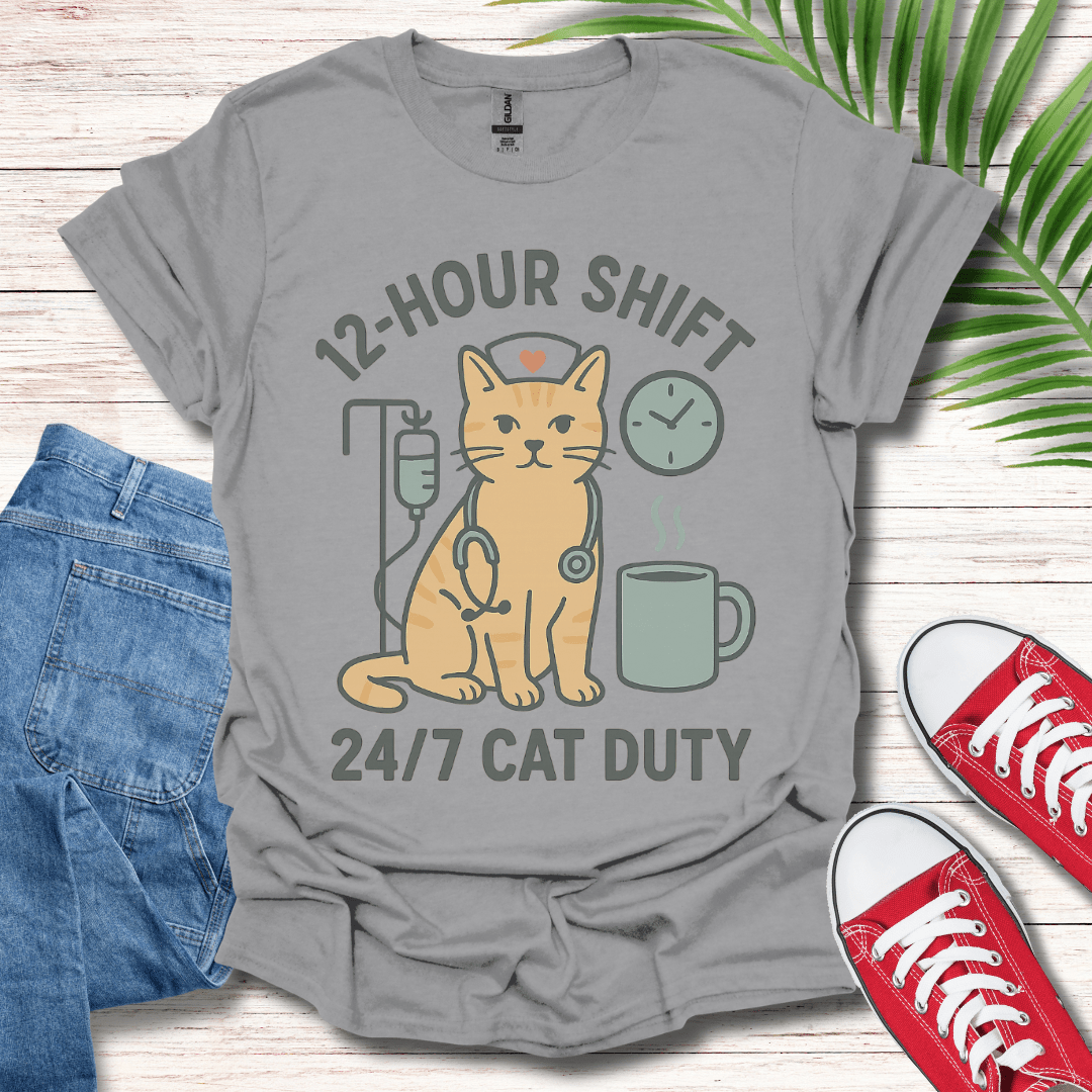 24/7 Cat Duty T-Shirt