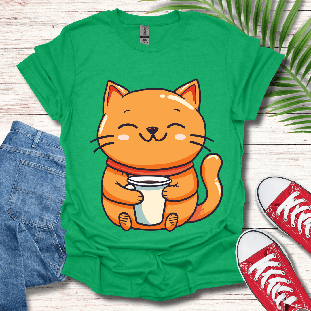 Caffeine Cat T-Shirt