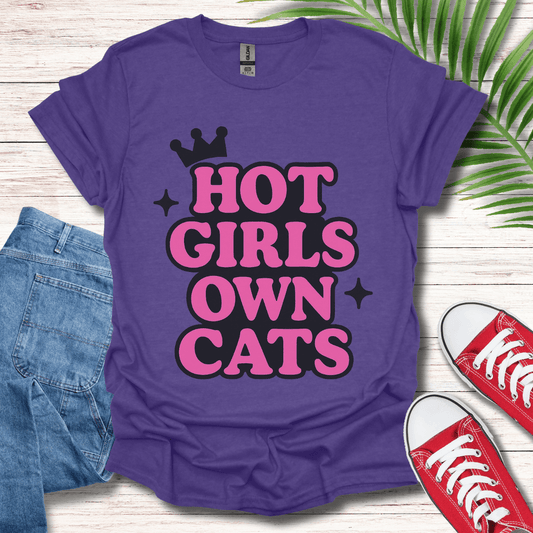 Hot Girls Own Cats T-Shirt